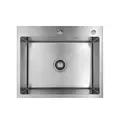 Кухонна мийка з нержавіючої сталі Kroner KRP Gebürstet-6050HM