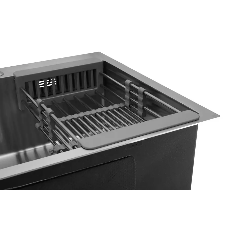 Кухонна мийка з нержавіючої сталі Kroner KRP Gebürstet-6050HM