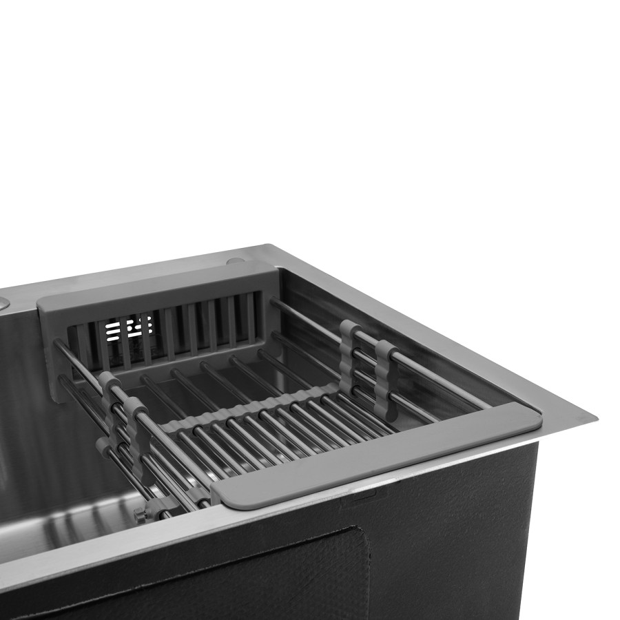 Кухонна мийка з нержавіючої сталі Kroner KRP Gebürstet-6050HM