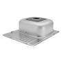 Кухонна врізна мийка з нержавіючої сталі Kroner KRP Satin-5848 0.8мм-180