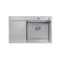 Кухонна мийка з нержавіючої сталі Kroner KRP Gebürstet-7849RHM