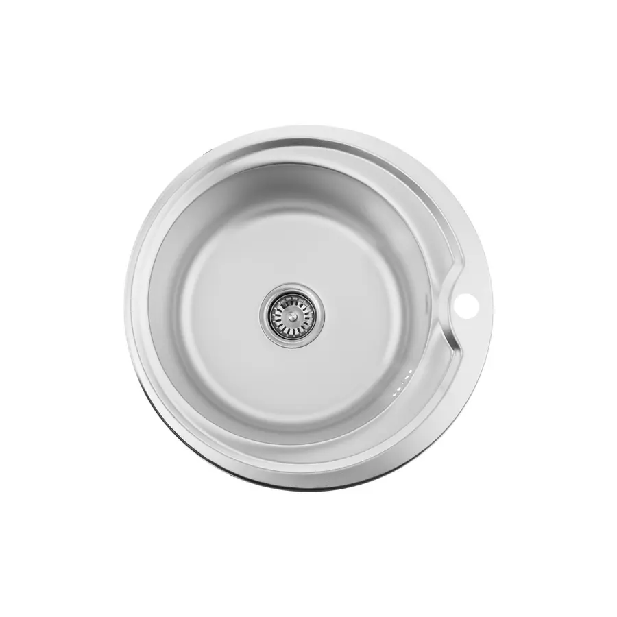 Кухонна врізна мийка з нержавіючої сталі Kroner KRP Dekor-510 0.6 мм-180