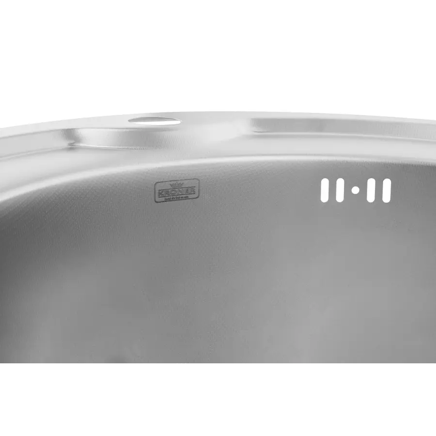 Кухонна врізна мийка з нержавіючої сталі Kroner KRP Dekor-510 0.6 мм-180