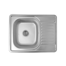 Кухонна врізна мийка з нержавіючої сталі Kroner KRP Dekor-6350 0.8 мм-180