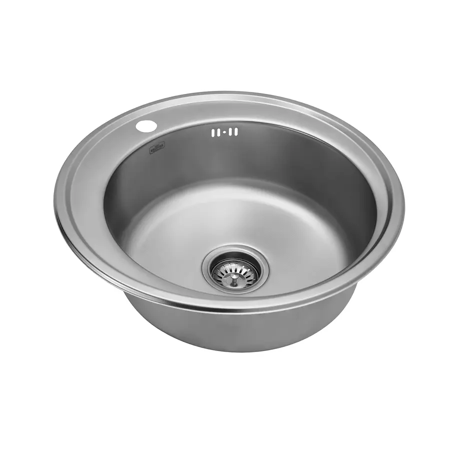 Кухонна врізна мийка з нержавіючої сталі Kroner KRP Dekor-510 0.8 мм-180