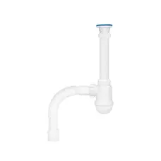 Сифон для раковини ANIplast з різьбовим випуском 64 мм, з гнучкою трубою 40х40/50 мм С1015EU