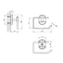 Тримач для туалетного паперу Kroner KRM Elbe - ACC2903-2
