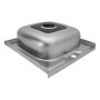 Кухонна накладна мийка з нержавіючої сталі Kroner KRP Satin-5050 0.6 мм-160