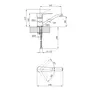 Змішувач для раковини Kroner KRM Elbe - C012