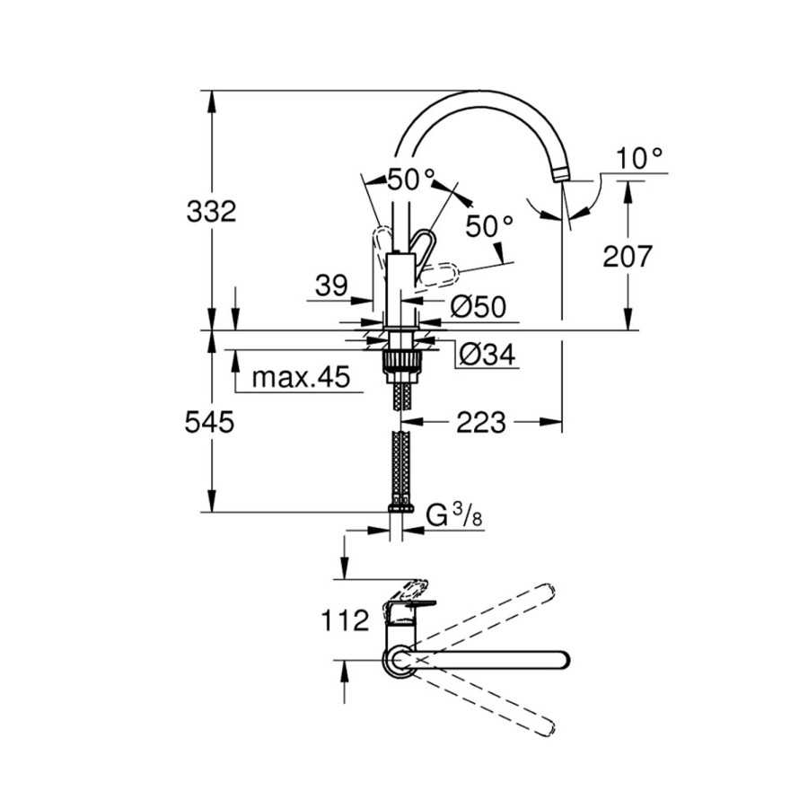 Смеситель для кухни Grohe Start Flow 31555001