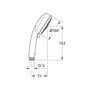 Лейка для ручного душа Grohe Vitalio Comfort 100 26094000