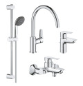 Набір змішувачів 4 в 1 для ванної кімнати та кухні Grohe QuickFix StartEdge S-Size UA202501SK