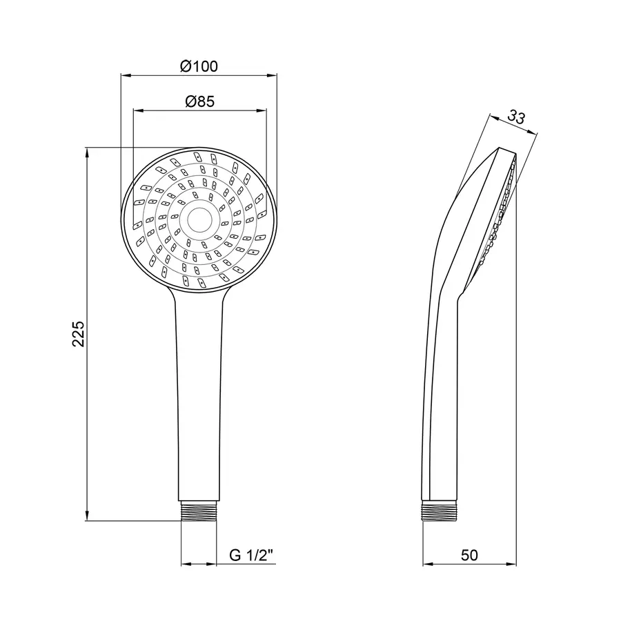 Лейка для душа Kroner KRM - C718