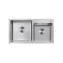 Кухонна мийка з нержавіючої сталі Kroner KRP Gebürstet-7843ZHM