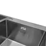 Кухонна мийка з нержавіючої сталі Kroner KRP Gebürstet-7843ZHM