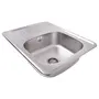 Кухонна врізна мийка з нержавіючої сталі Kroner KRP Satin-6350 0.8мм-180