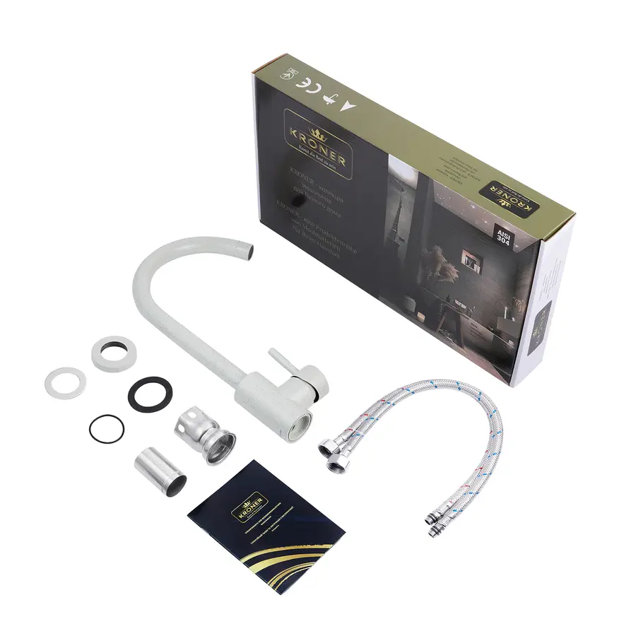 Змішувач для кухні Kroner KRP Edelstahl Klassisch-GRA035