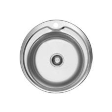 Кухонна врізна мийка з нержавіючої сталі Kroner KRP Satin-510 0.6мм-160