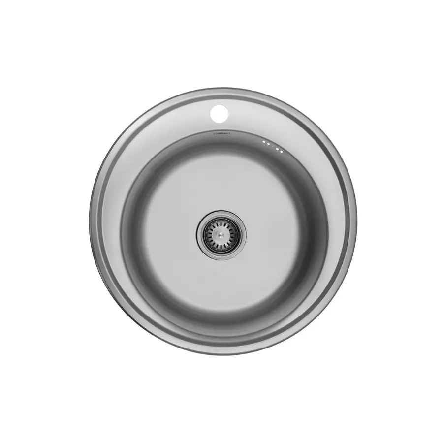 Кухонна врізна мийка з нержавіючої сталі Kroner KRP Satin-510 0.8мм-180