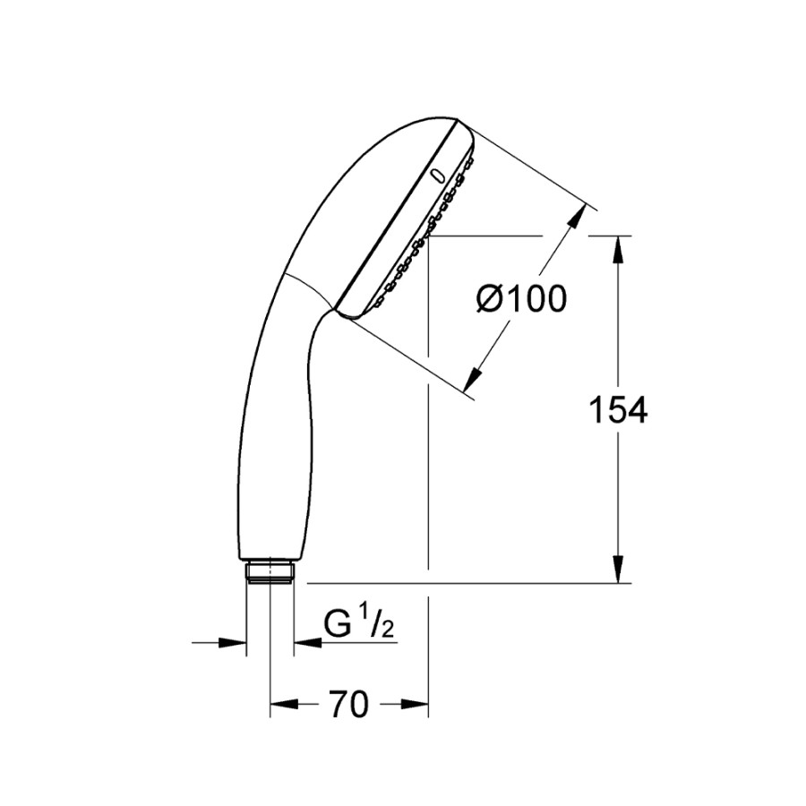 Лійка для ручного душу Grohe QuickFix Vitalio Go 100 26189000