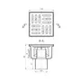 Трап ANIplast з вертикальним випуском 50 мм, з решіткою 10х10 см TA5204EU