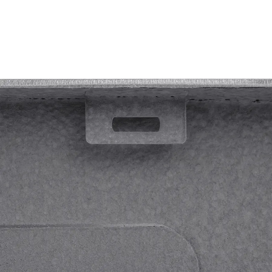 Кухонная мойка Kroner KRP Schwarze - 7849LHM PVD (3,0/1,0 мм)