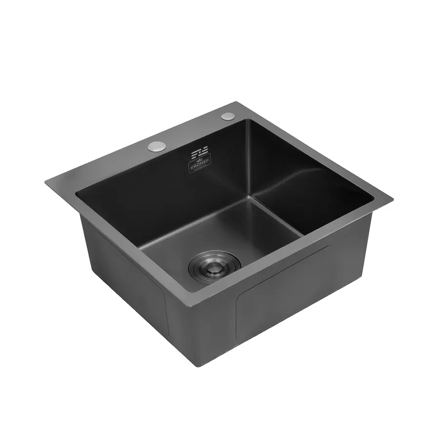 Кухонная мойка Kroner KRP Schwarze - 5050HM PVD (3,0/1,0 мм)