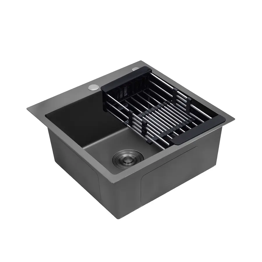 Кухонная мойка Kroner KRP Schwarze - 5050HM PVD (3,0/1,0 мм)