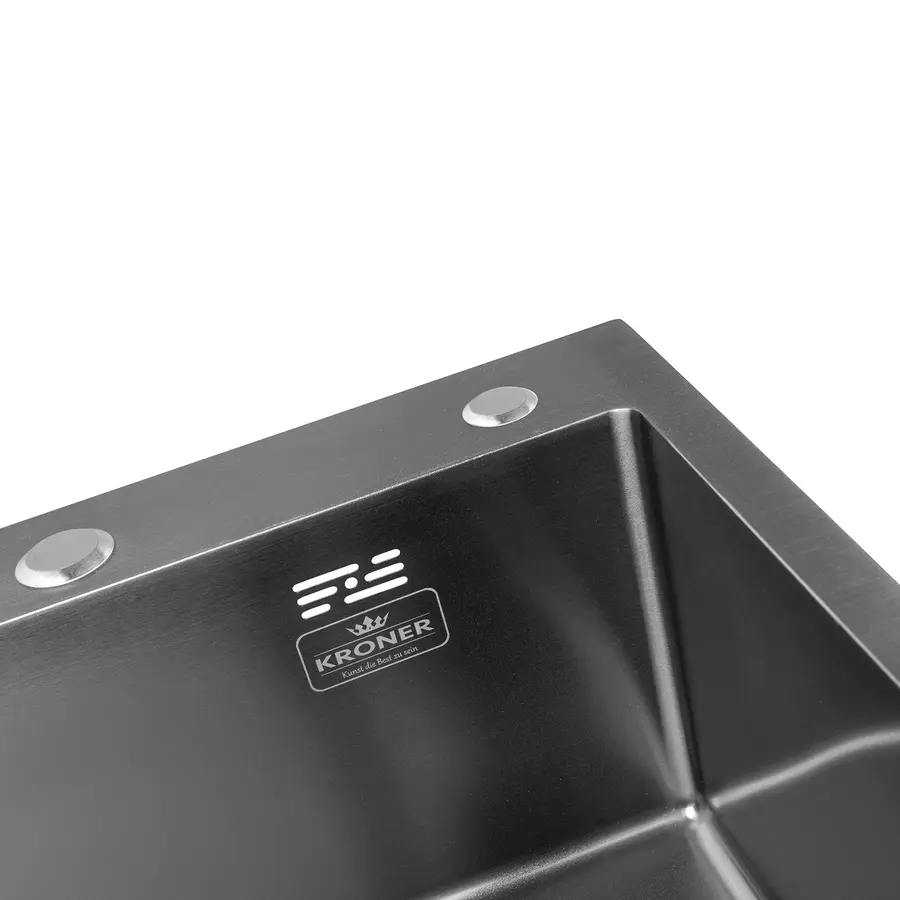 Кухонная мойка Kroner KRP Schwarze - 5050HM PVD (3,0/1,0 мм)