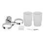 Склянка подвійна для ванної кімнати Kroner KRM Elbe - ACG2908 з тримачем зубних щіток