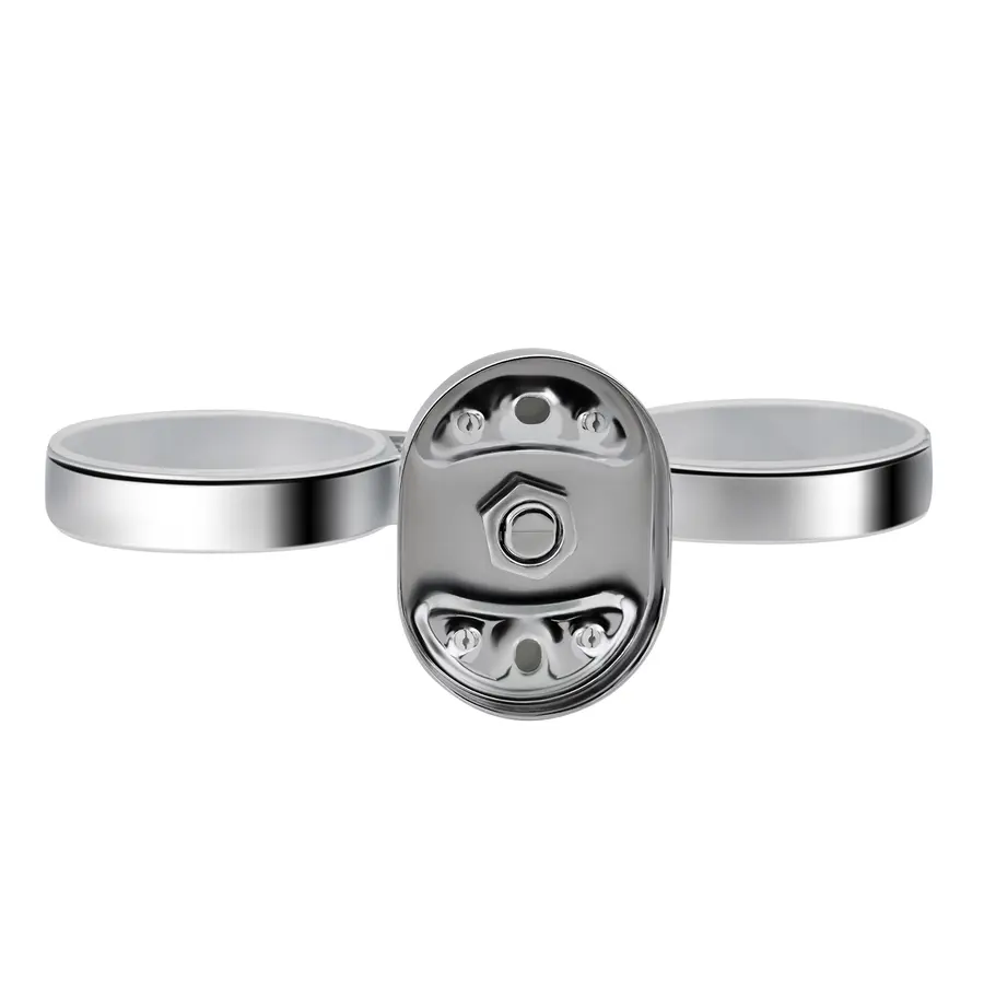 Стакан двойной для ванной комнаты Kroner KRM Elbe - ACG2908 с держателем зубных щеток