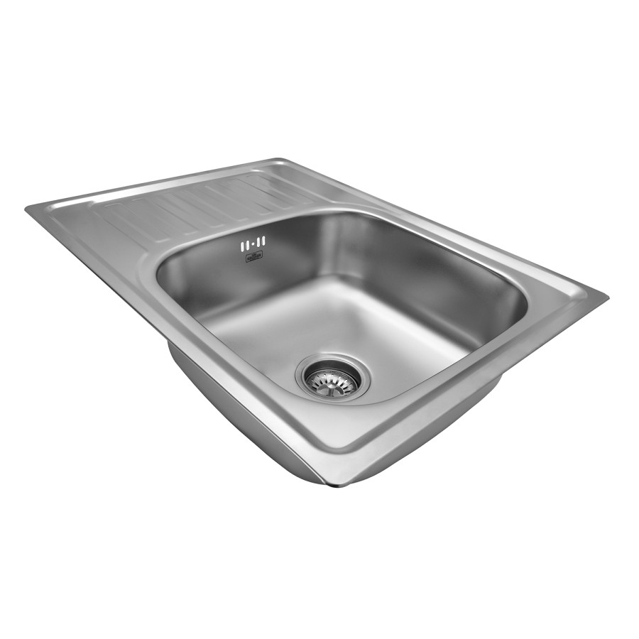 Кухонна врізна мийка з нержавіючої сталі Kroner KRP Satin-6950 0.8мм-180
