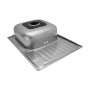 Кухонна врізна мийка з нержавіючої сталі Kroner KRP Satin-6950 0.8мм-180