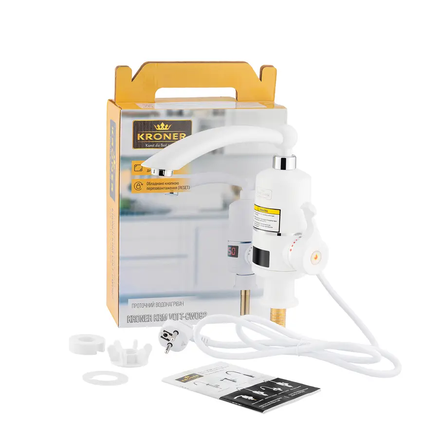 Проточный водонагреватель Kroner KRM Volt-CW092 с дисплеем