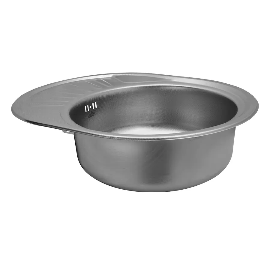 Кухонна врізна мийка з нержавіючої сталі Kroner KRP Dekor-5745 0.6 мм-160 Кухонна врізна мийка з нержавіючої сталі Kroner KRP Dekor-5745 0.6 мм-160