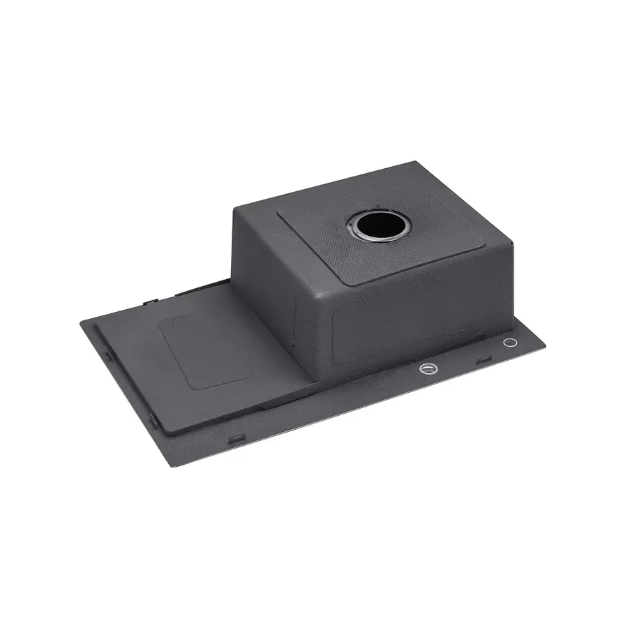 Кухонная мойка Kroner KRP Schwarze - 7849RHM PVD (3,0/1,0 мм)