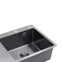 Кухонная мойка Kroner KRP Schwarze - 7849RHM PVD (3,0/1,0 мм)