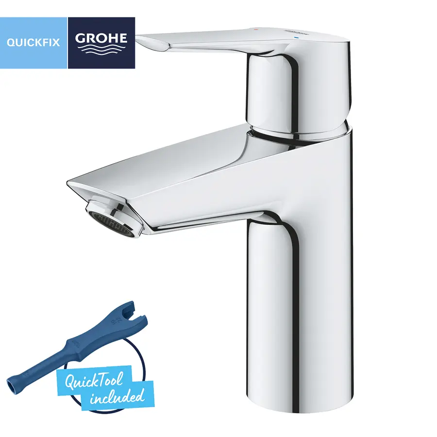 Змішувач для раковини Grohe QuickFix Start S-Size 23550002 з донним клапаном