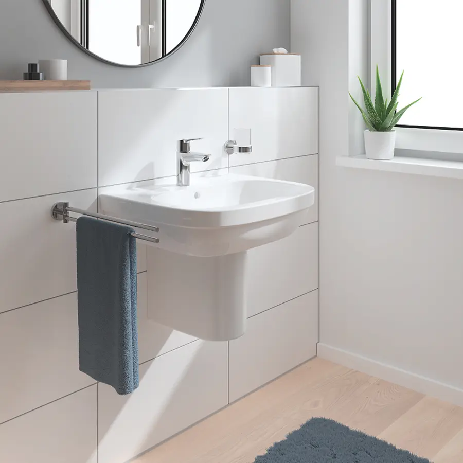 Змішувач для раковини Grohe QuickFix Start S-Size 23550002 з донним клапаном