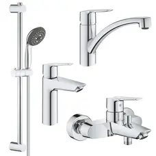 Набір змішувачів 4 в 1 для ванної кімнати та кухні Grohe QuickFix Start M-Size UA202301KE