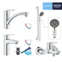 Набір змішувачів 4 в 1 для ванної кімнати та кухні Grohe QuickFix Start M-Size UA202301KE