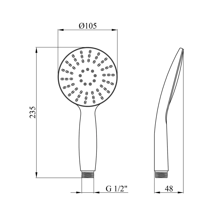 Лейка для душа Kroner KRM - C720