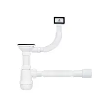 Сифон для кухонної мийки ANIplast 3 1/2''х40 мм з різьбовим випуском, з круглим переливом А0145SР15EU Сифон для кухонної мийки ANIplast 3 1/2''х40 мм з різьбовим випуском, з круглим переливом А0145SР15EU