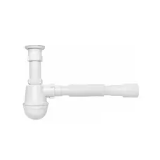 Сифон для кухонной мойки KronoPlast 1 1/2''х40 мм с резьбовым выпуском SM14010043