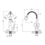 Змішувач для кухні Agua Acero-INOX035-2