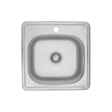 Кухонна врізна мийка з нержавіючої сталі Kroner KRP Satin-4848 0.6 мм-160