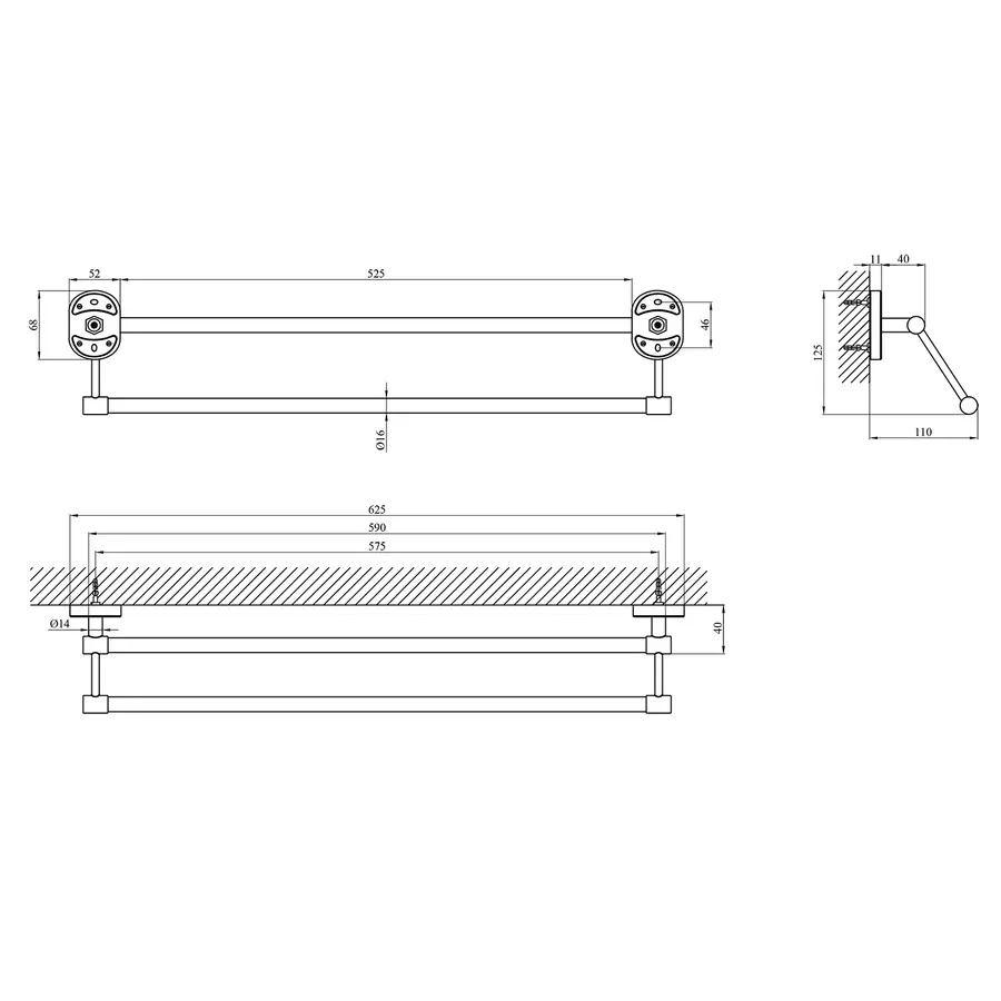 Тримач для рушника Kroner KRM Elbe - ACC2909