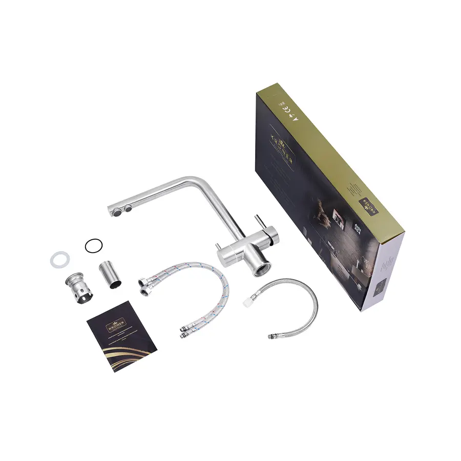 Змішувач для кухні з підключенням до фільтру Kroner KRP Edelstahl Klassisch - ESG03811