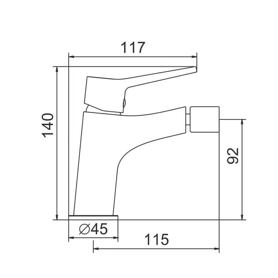 Смеситель для биде Ibergrif Arial M15026