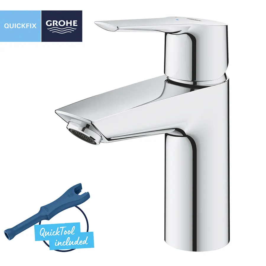 Смеситель для раковины Grohe QuickFix Start S-Size 23551002 с донным клапаном